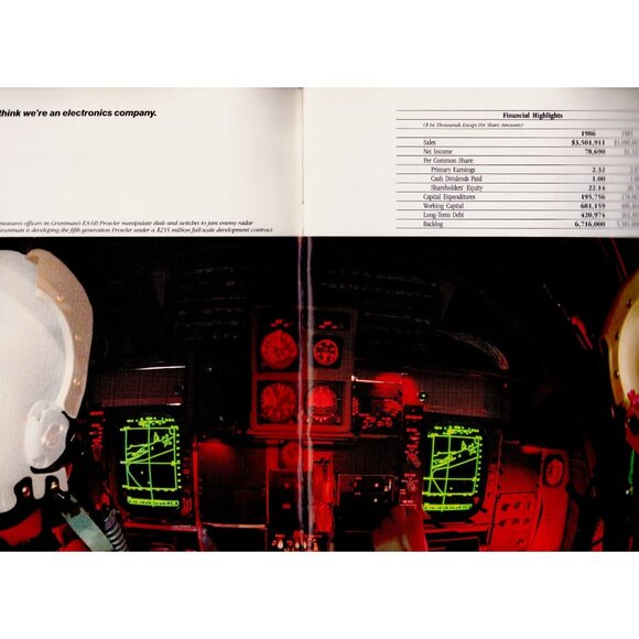 🛩️ Grumman Annual Report 1986 | 57th Edition | Aerospace Cold War Era - Picture 3 of 8